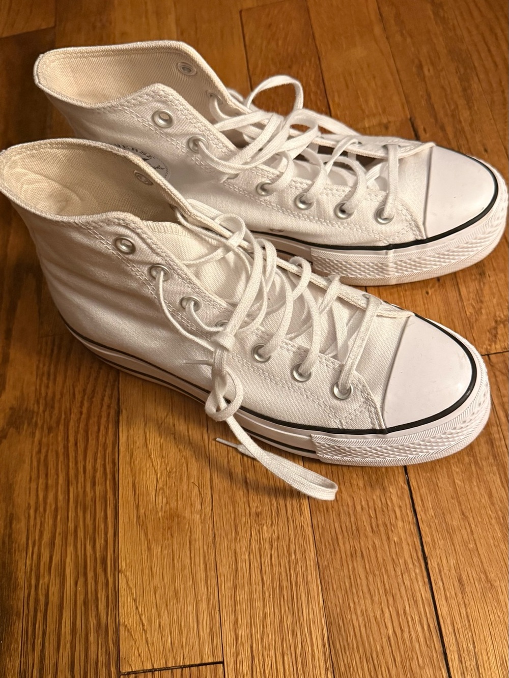 Converse White High-Top Sneakers